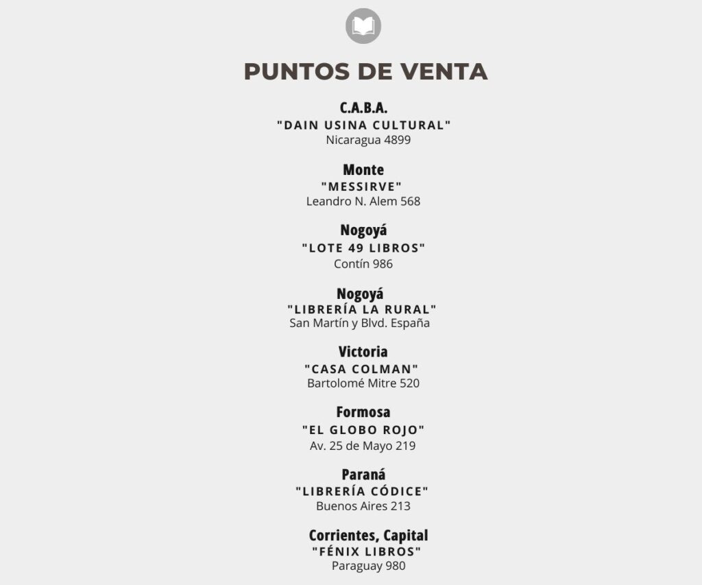 Puntos de venta libros de Eliana Mutio